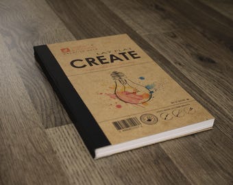 Lay Flat Sketchbook: Removable Sheets, Multi-Media Paper. Creative Project (5.5" x 8.5") LF-50100-LS