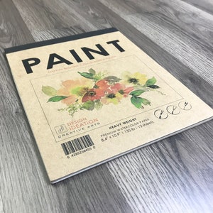 WATERCOLOR Pad: Heavyweight Paper Watercolor Pad for Pencil, Ink, Marker, Charcoal and Watercolor Paints.