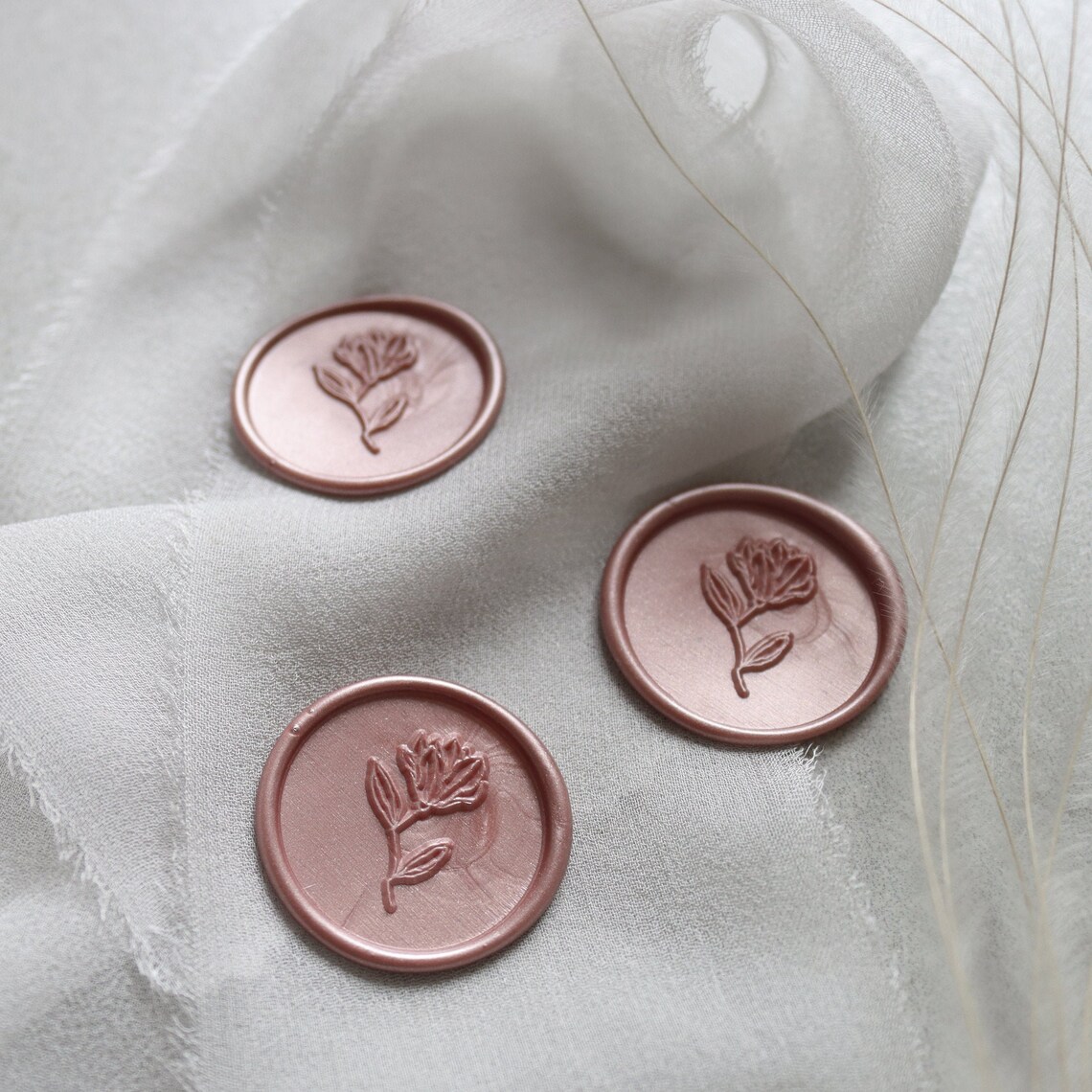 Magnolia self adhesive wax seal pack of 10 Etsy