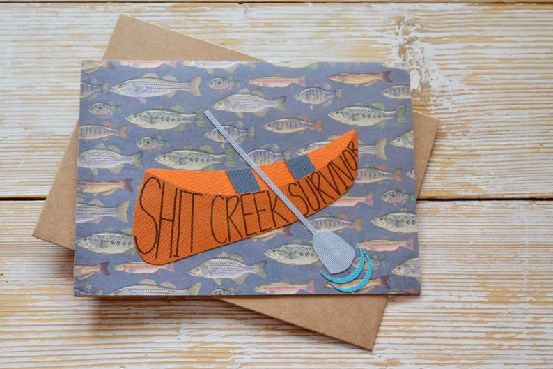 Handmade Greeting Card Funny Encouragement Card Encouragement and Support Card Funny Greeting Card