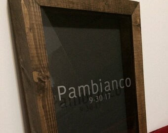 Personalized Shadow Box, Wedding Shadow Box, Custom Shadow Box, Wine Cork Shadow Box, Beer Cap Shadow Box, Handmade Shadow Box