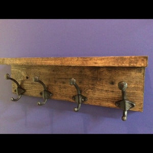 Coat Rack, Wall Mounted Coat Rack, Rustic Coat hooks, Entryway Rack