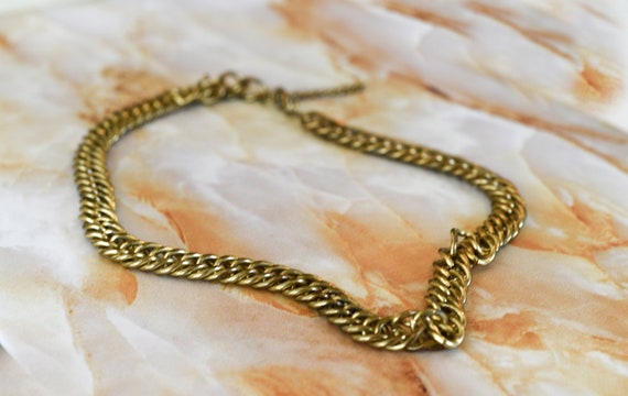 vintage chain necklace | chunky jewelry | 90s acce