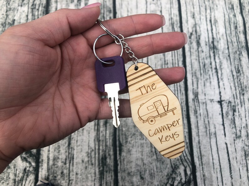 Happy Place Keychains Camper Filth Wheel Boat Pontoon Etsy