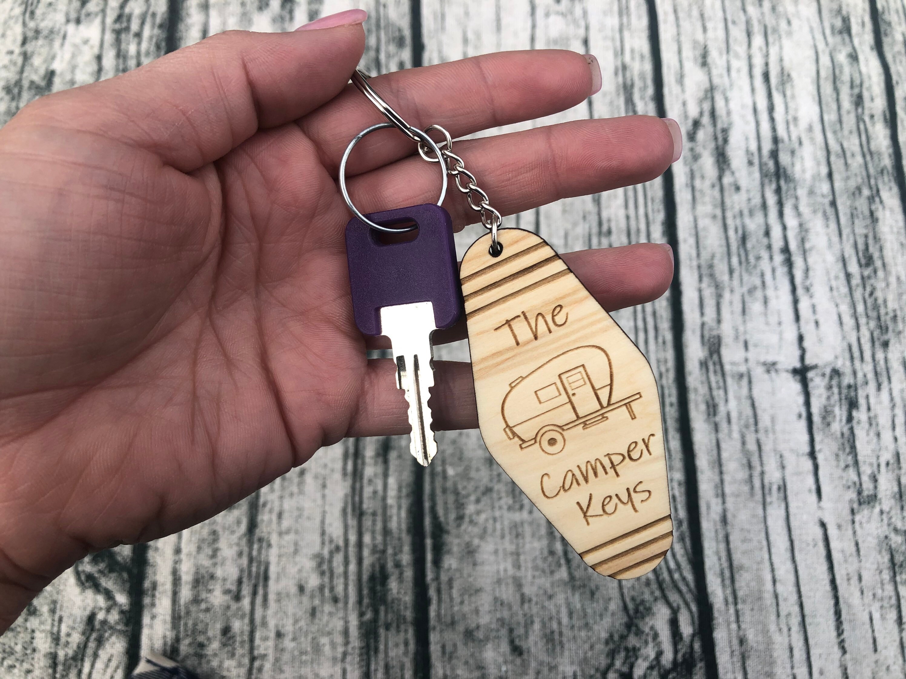 Happy Place Keychains Camper Filth Wheel Boat Pontoon Etsy