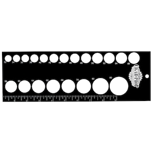 Flexible Impact Acrylic Cigar Ring Gauge/Measuring Tool by Cigar prop