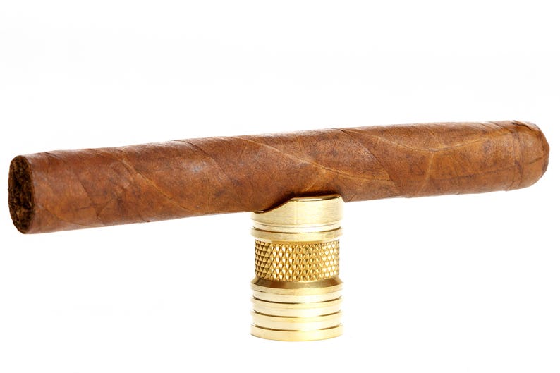 Cigar prop 24K Gold Plated Brass Etsy