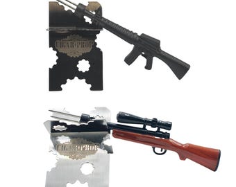 Steampunk Travel Cigar Rest and Rifle Cigar Nub Tool