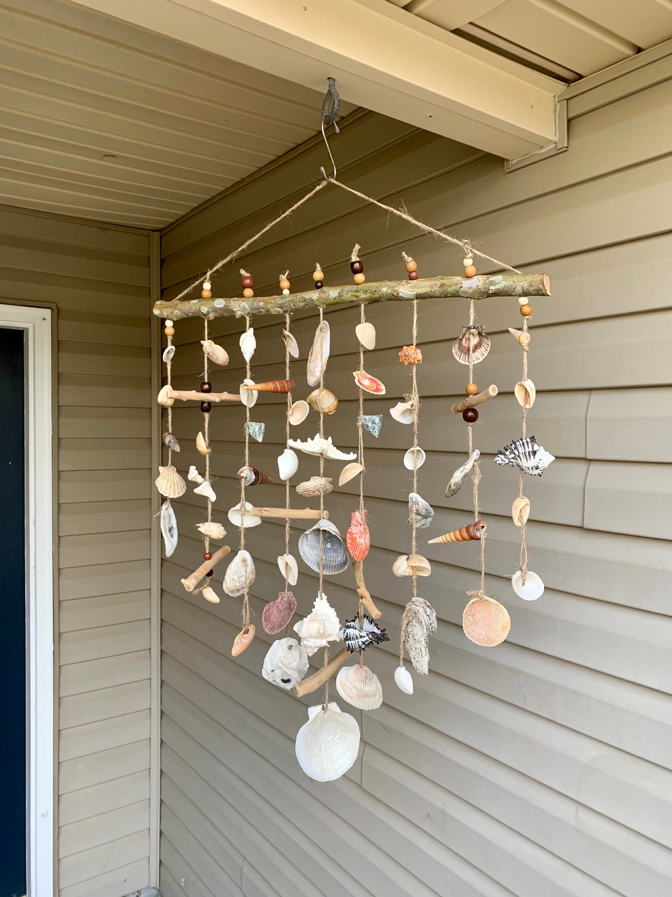 DIY Seashell Wind Chime, Windchime Kit, Garden Decor, Wall Hanging
