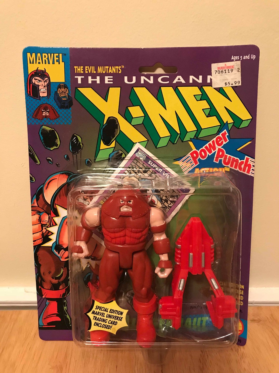 Marvel XMen Juggernaut With Power Punch Action Figure Etsy