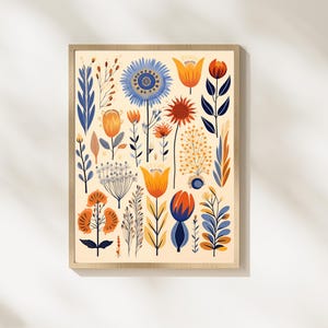 Aussie Summer Floral Art Print: Boho Nursery Decor | Digital Download