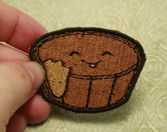 Peanut Butter Cup Food Iron on or Sew on Patch