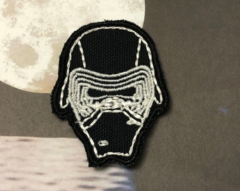 Kylo Ren Helmet Star Wars Disney Iron on or Sew on Patch