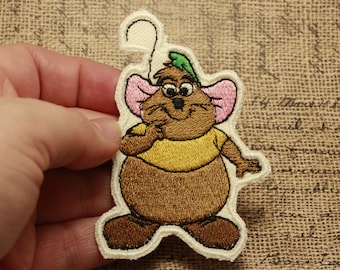 Gus Disney Cinderella Mouse Friend Iron on or Sew on Patch