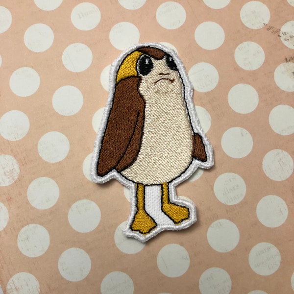 Porg Star Wars Disney Iron on or Sew on Patch