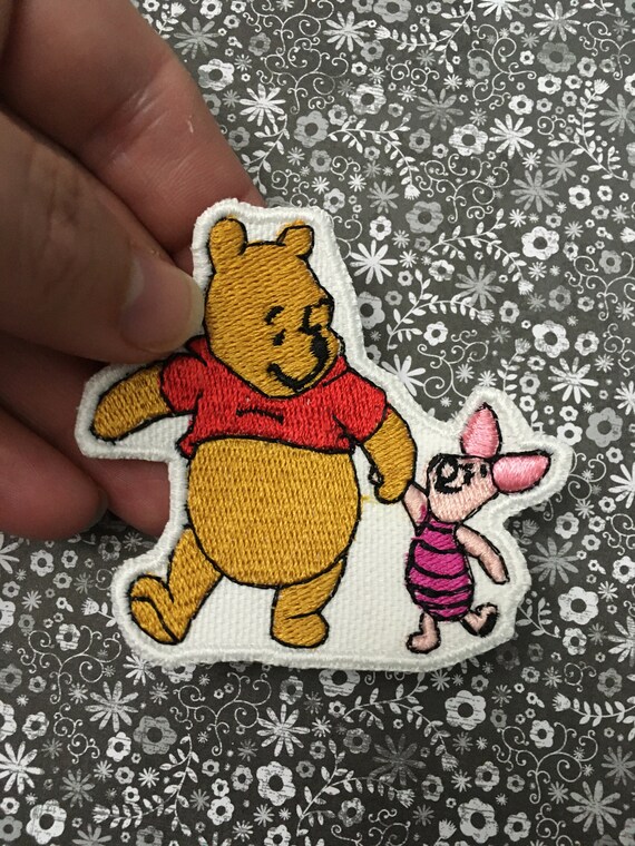 Winnie the Pooh and Piglet Iron on or Sew on Patch