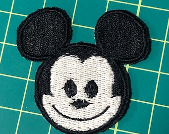 Mickey Disney Emoji Iron on or Sew on Patch