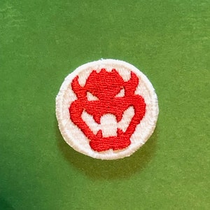 Bowser Super Mario Nintendo Iron on or Sew on Patch
