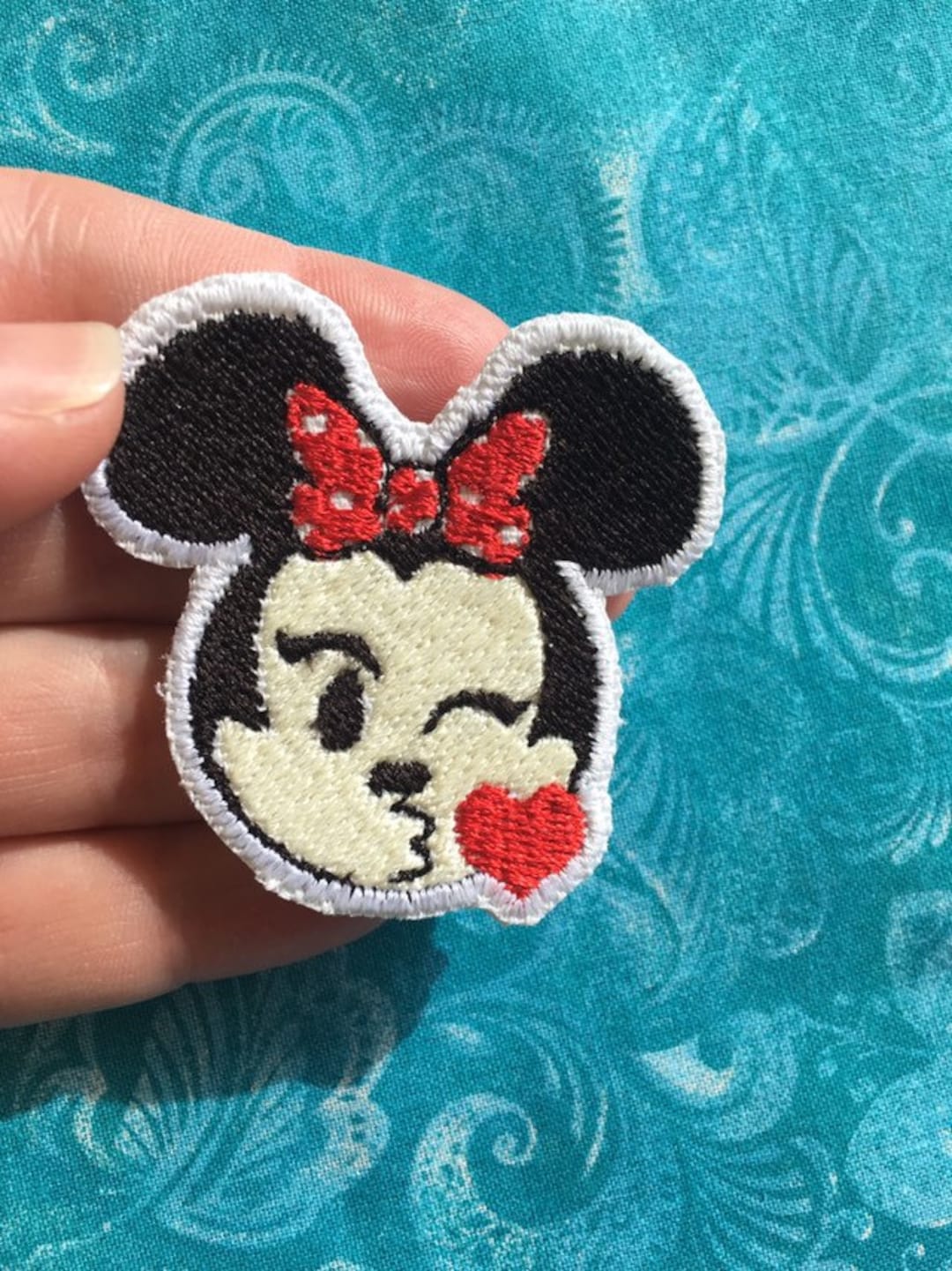 Disney Emoji Blitz Minnie Mouse Ready to Iron on or Sew on Patch Etsy