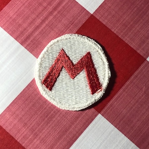 Super Mario Mario Logo Nintendo Iron on or Sew on Patch