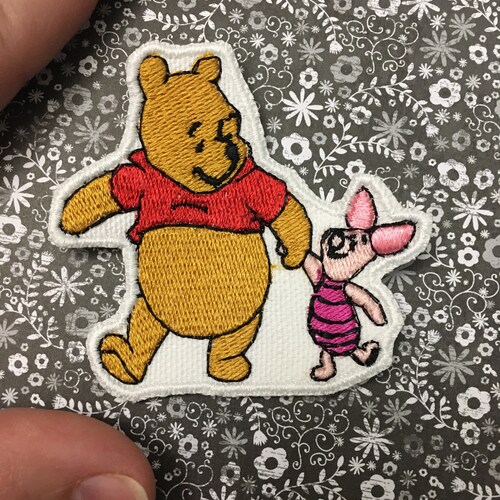 Toppa Happy Winnie The Pooh Da Stirare/cucire - Ricamata Per Abiti, Borse, Cappelli
