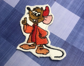 Jaq Disney Cinderella Mouse Iron on or Sew on Patch