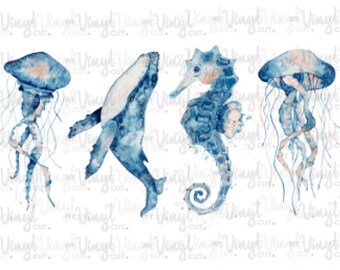 Seahorse Furniture Transfers Etsy