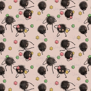 Soot Sprites  | Printed Vinyl | Permanent Adhesive | Permanent Glitter Adhesive | Removable Adhesive | 12 x 12 inch sheet