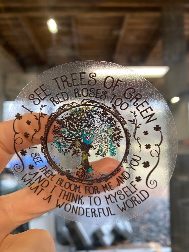 Sticker 36K I See Trees of Green Decal PRINTED Vinyl Sticker Etsy