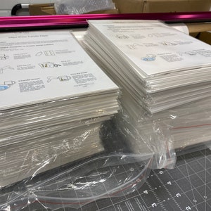 Clear or White Inkjet Waterslide Paper use with your home inkjet printer A4 European size 20 sheet pack CLEARANCE