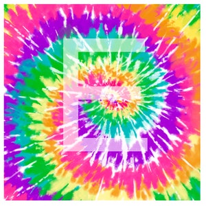 Printed Heat Transfer Vinyl Tie Dye E HTV for shirts fabrics Printed on Siser ColorPrint Easy 12 x 12 sheet Heat Mask Included Do Not Mirror