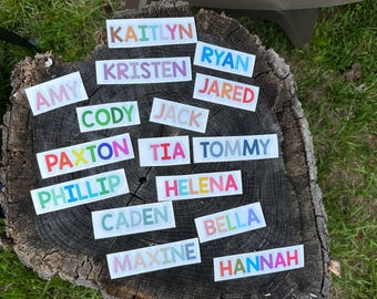 Waterproof Name Sticker | Personalized Vinyl Sticker | Name sticker | Custom sticker  | Water Bottle Sticker | Colored Decal