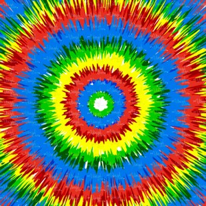 Circle Tie Dye Pattern Printed Heat Transfer Vinyl HTV for T shirts, Adhesive Vinyl for Cups 12 x 12 inch sheet