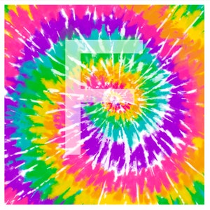 Printed Heat Transfer Vinyl Tie Dye F HTV for shirts fabrics Printed on Siser ColorPrint Easy 12 x 12 sheet Heat Mask Included Do Not Mirror