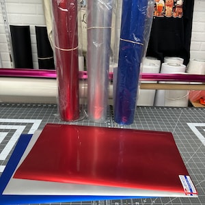 3D Super Puff Metallic Heat Transfer Vinyl 12 x 19 inch sheet for shirts or other fabrics