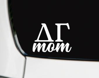 Delta Gamma MOM | Car Decal | Laptop Decal | DG Vinyl Decal | Waterproof Decal | Many Colors | 3, 5, 7 in wide |