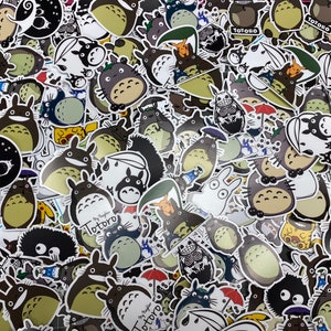 My Neighbor Totoro CLEARANCE Assorted Sticker Pack for Water Bottle, iPhone, MacBook, Phone, Phone Case, Laptop, Journal, Skateboard, Bike
