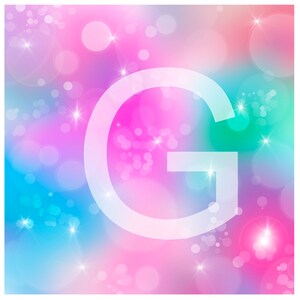 Printed Adhesive Vinyl, UNICORN BOKEH G Choose Permanent Adhesive for outdoors or Removable Adhesive for interiors 12 x 12 sheet