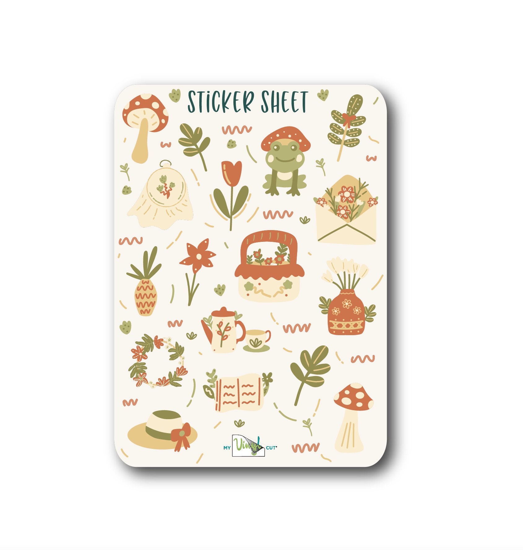 Sticker Sheet - Cottagecore | Bullet Journal Stickers, Planner Stickers ...