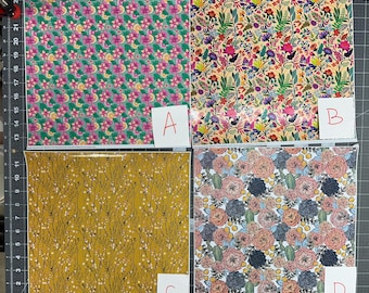 Printed Vinyl | CLEARANCE C | Permanent Adhesive | Overstock | 12 x 12 inches