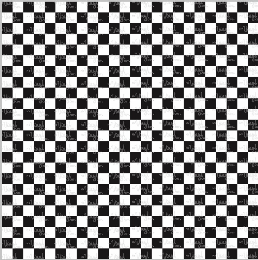 Checkerboard Checkered Flag Checker Board Pattern Printed Heat Transfer ...
