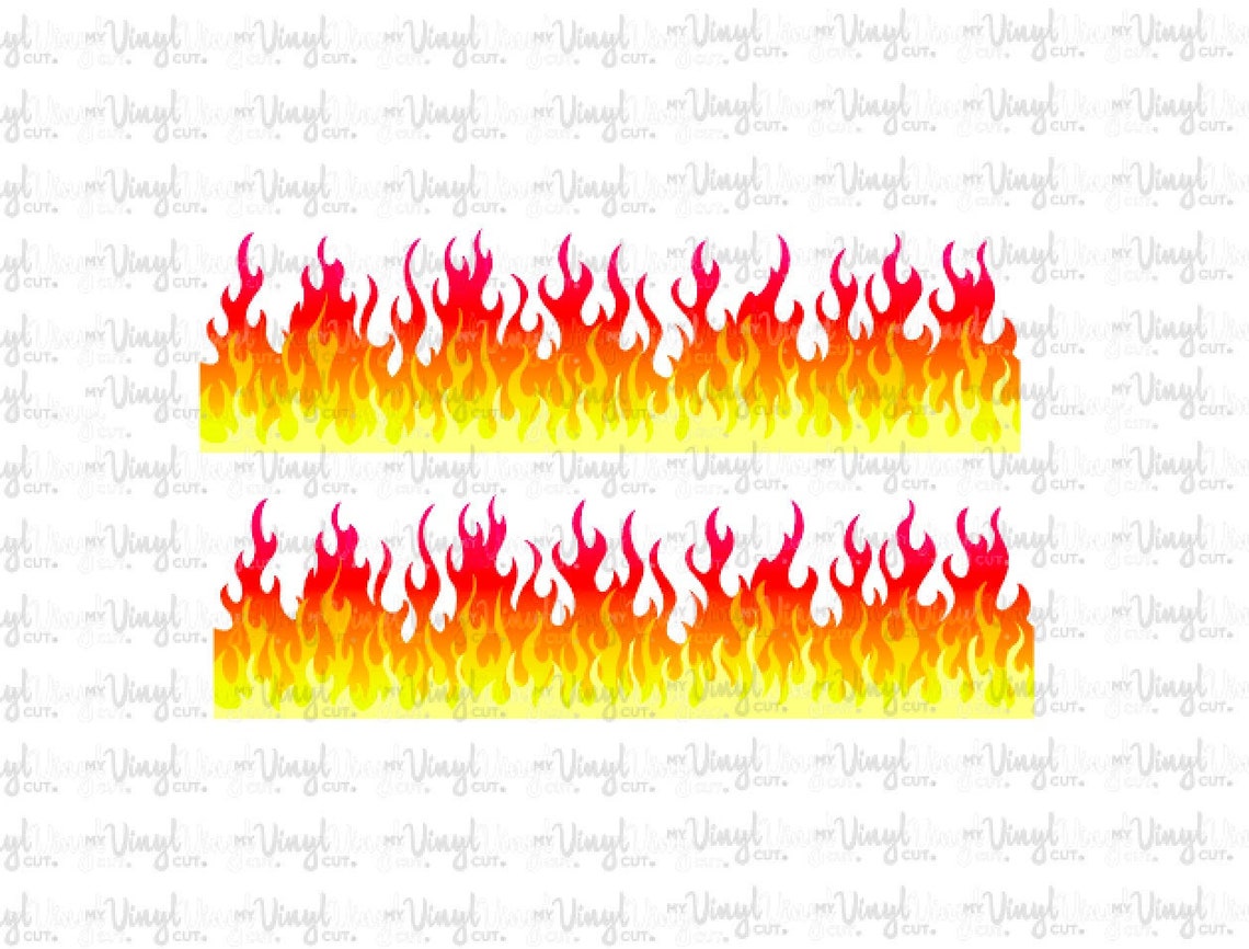 HTV Transfer Flames iron on Sized for SHOES Contour Cut you Etsy