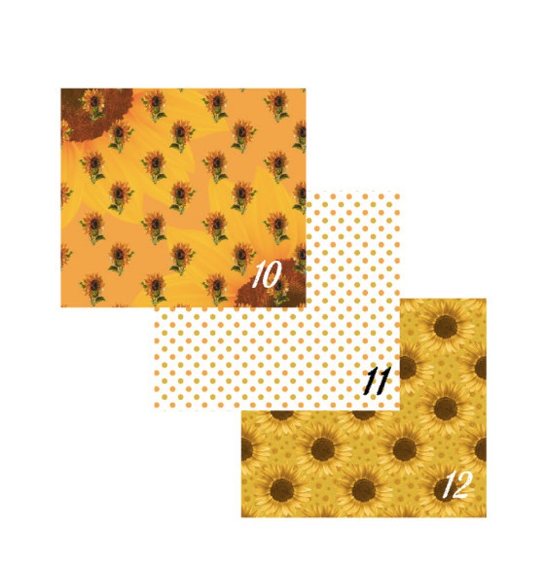 MVC Sunflowers Floral Patterns HTV Heat Transfer Printed ...