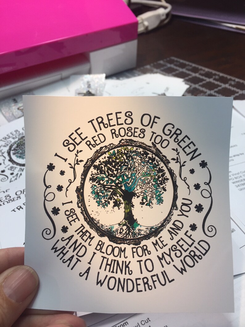 Sticker 36K I See Trees of Green Decal PRINTED Vinyl Sticker Etsy