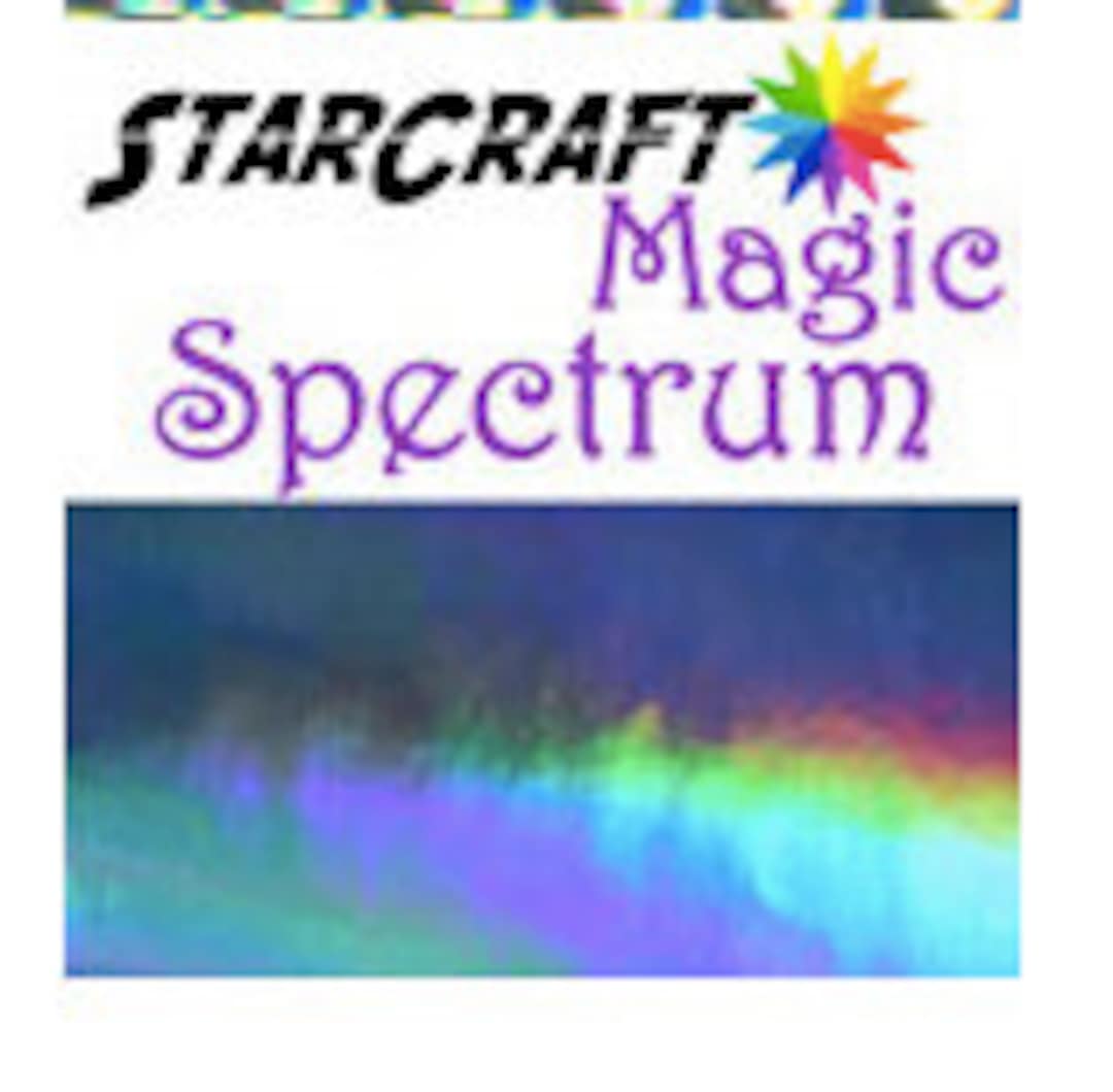 StarCraft - Holographic - Red - Permanent Vinyl - 12 x 10' Roll