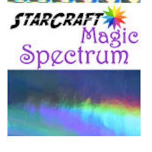 StarCraft Magic Spectrum Adhesive Vinyl 12 x 12 inch sheets pearlescent opal Oil Slick Shiny Silver Holographic with a smooth finish