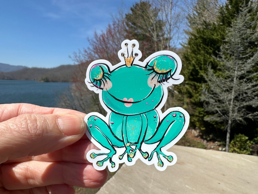 Vinyl Sticker | 12N | Colorful Fairy Frog | Waterproof | Permanent ...