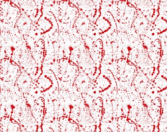 Printed Heat Transfer Vinyl Red Blood Paint Splatter HTV for T shirts or Adhesive Vinyl for Cups 12 x 12 sheet