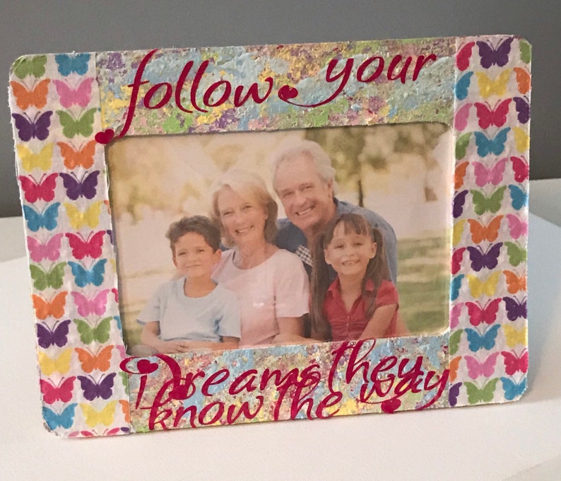 Beautifully Designed Photo Frame Photo Frame 4 x 6 Frames Follow Your Dreams they know the Way Photo Frames Frame Frames Decorative