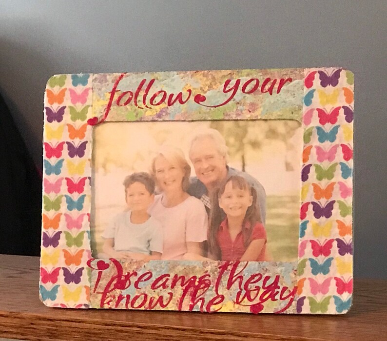 Beautifully Designed Photo Frame Photo Frame 4 x 6 Frames Follow Your Dreams they know the Way Photo Frames Frame Frames Decorative
